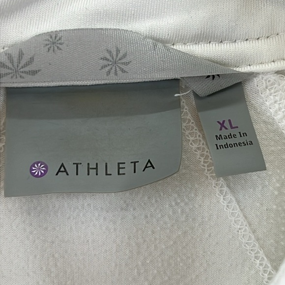 Athleta Women’s Jacket Sz XL White Polyester & Spandex 3 Front Pockets EUC - Picture 2 of 12